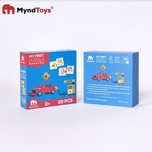 Đồ Chơi Xếp Hình MyndToys My First Puzzle - Nhiều Chủ Đề- Màu Sắc -Nghề Nghiệp,Cảm Xúc Cho Bé Trên 2 Tuổi