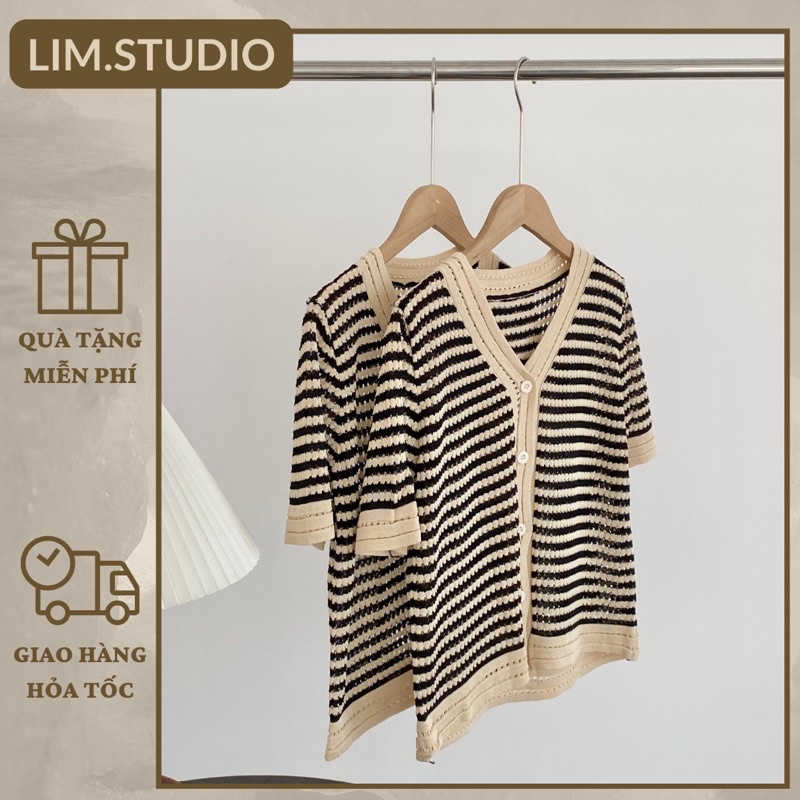 ÁO NÚT LƯỚI NGẮN TAY | lim.studio