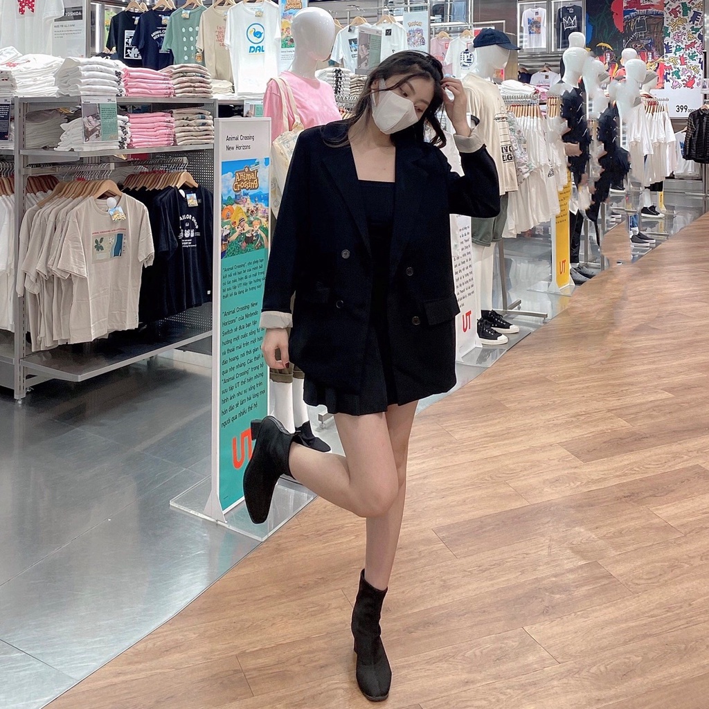 Áo Blazer Nữ Dài Tay 2 Lớp Mẫu Mới Phong Cách Hàn Quốc Áo Vest Nữ Khoác Ngoài | BigBuy360 - bigbuy360.vn