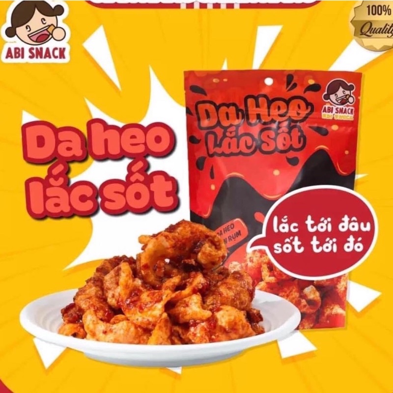 [OFFICIAL STORE] Da Heo Lắc Sốt ABI SNACK - Gói 70g