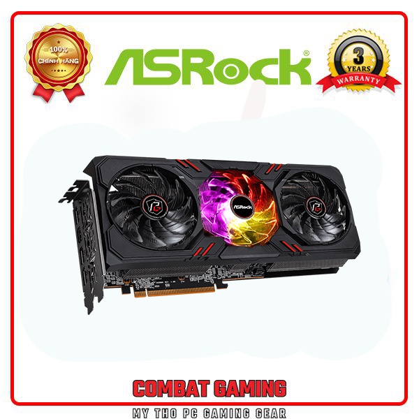 Card Màn Hình ASROCK Radeon RX 6600 XT Phantom Gaming D 8GB OC