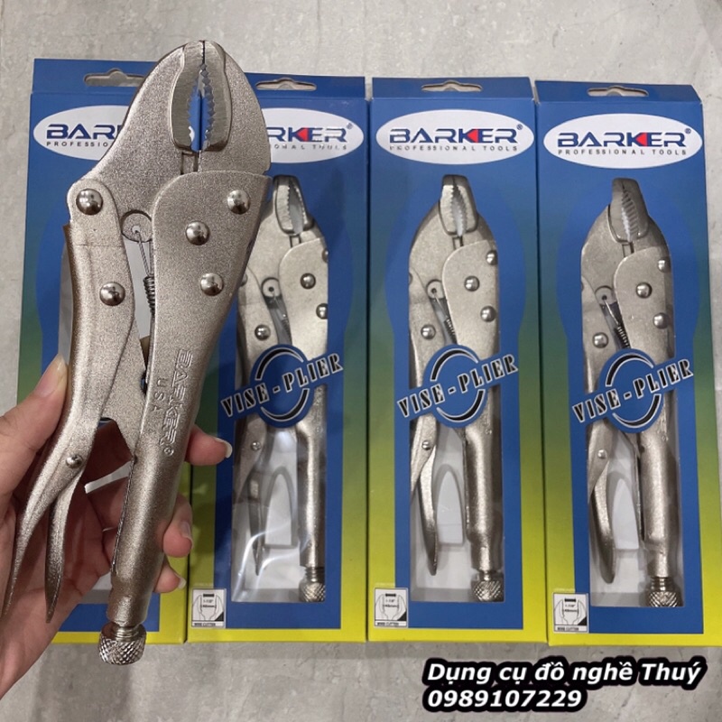 KÌM BẤM CHẾT TRẮNG BARKER 10 INCH - CHÍNH HÃNG ĐÀI LOAN