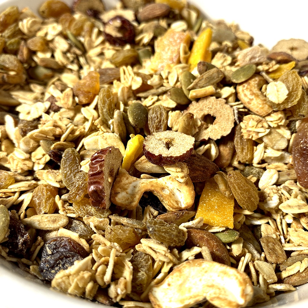 Ngũ cốc giảm cân Granola không đường, Ngũ cốc dinh dưỡng không phẩm màu nhân tạo - Đồ ăn vặt Healthy BeeNut