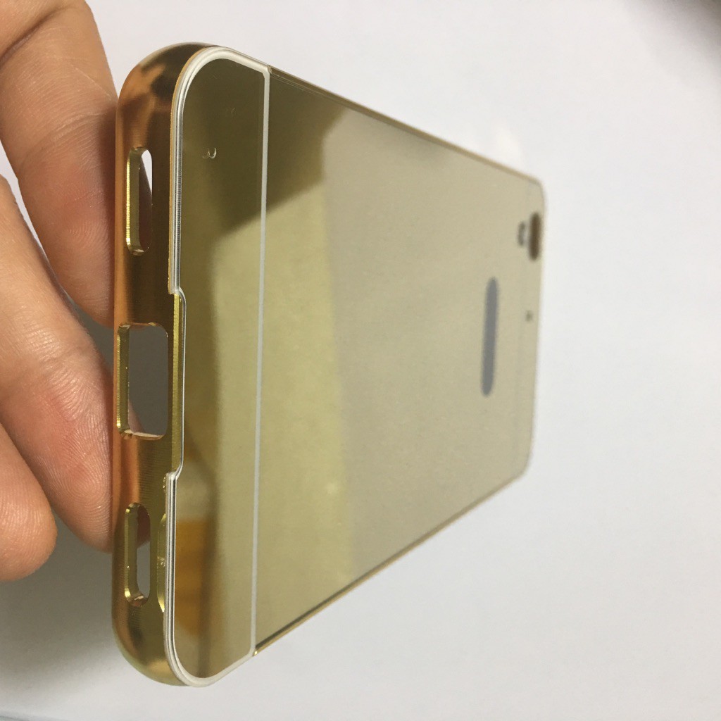 Huawei Y6ii - Ốp lưng điện thoại tráng gương viền kim loại