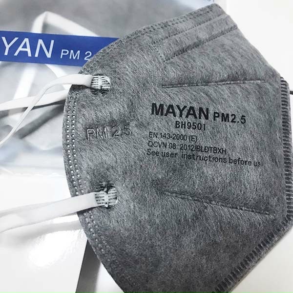 Khẩu trang Mayan PM 2.5 BH9501 than hoạt tính: 1 gói 2 cái
