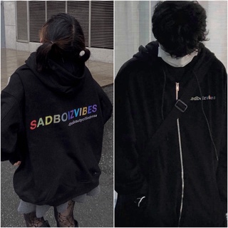 Áo hoodie zip nỉ bông unisex local brand sadboiz sadboizvibes nam nữ