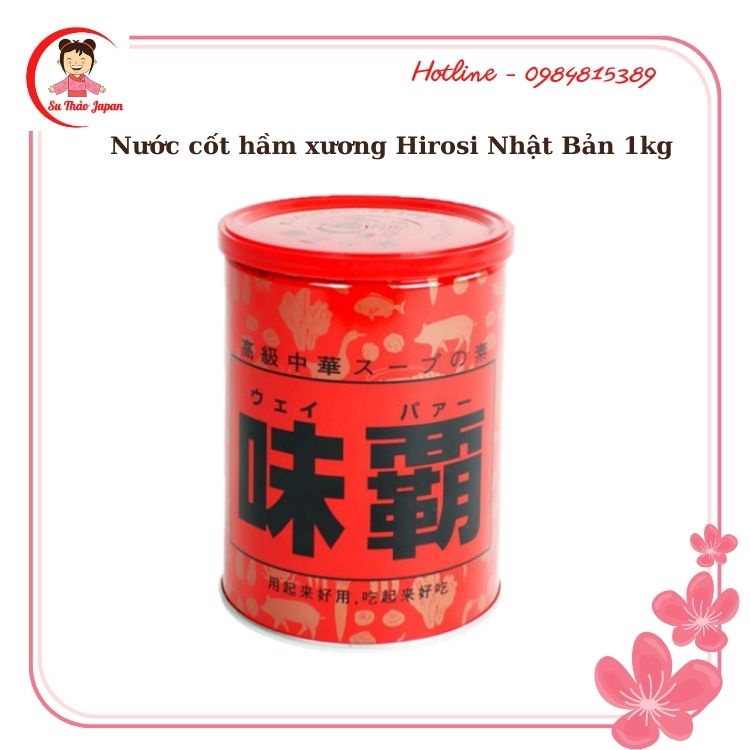 NƯỚC CỐT HẦM XƯƠNG HIROSHI NHẬT BẢN 1kg (date t2/2024)