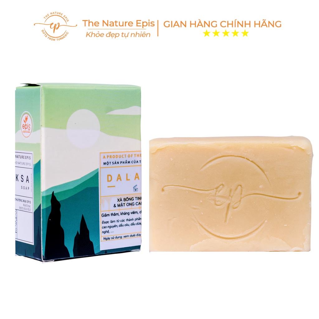 Xà Bông Nghệ Mật Ong Tắm & Rửa Mặt Thiên Nhiên Giảm Mụn, Giữ Ẩm Epis Dalaksa | BigBuy360 - bigbuy360.vn