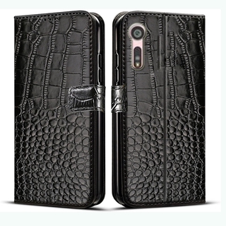 Bao Da Điện Thoại Họa Tiết Da Cá Sấu Cao Cấp Cho Oppo A3 A59 F1S F3 F5 F7 Youth F9 F11 Pro