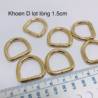 Khoen d kim loại - phụ kiện làm túi xách lọt lòng 1.5cm - handmade 88