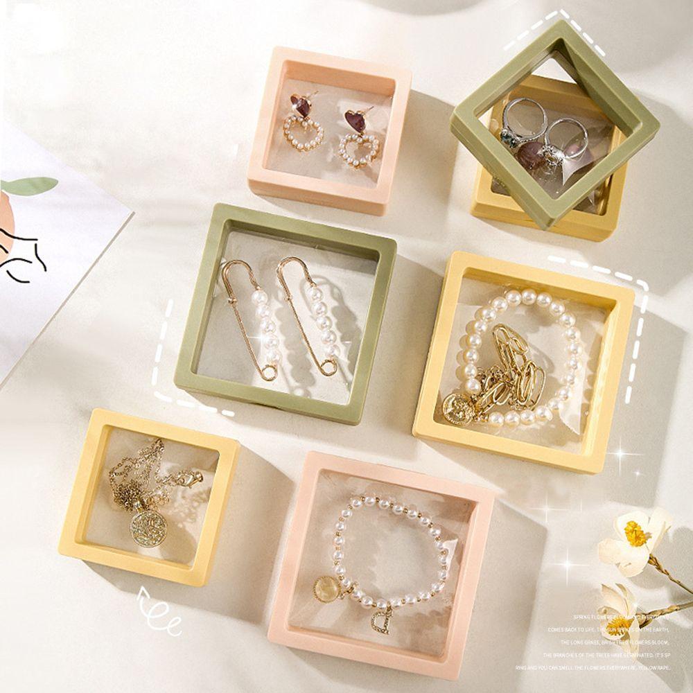 DANILO Hộp Đựng Trang Sức Trong Suốt Hình Vuông Tiện Dụng