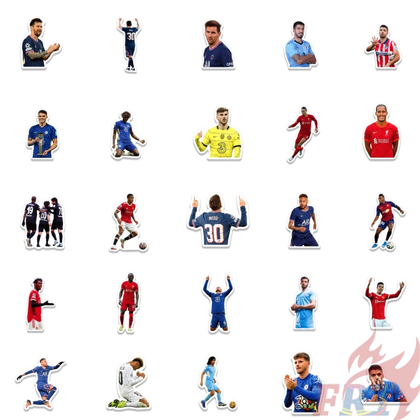 Bộ 100 Cái ❉ Sticker Dán Trang Trí Hình Quả Bóng Đá Xinh Xắn ❉ Sticker Doodle Dán Trang Trí Thời Trang Đa Ứng Dụng
