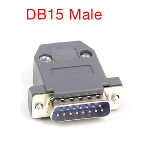 Đầu db15 loại đực có vỏ 2 hàng chân