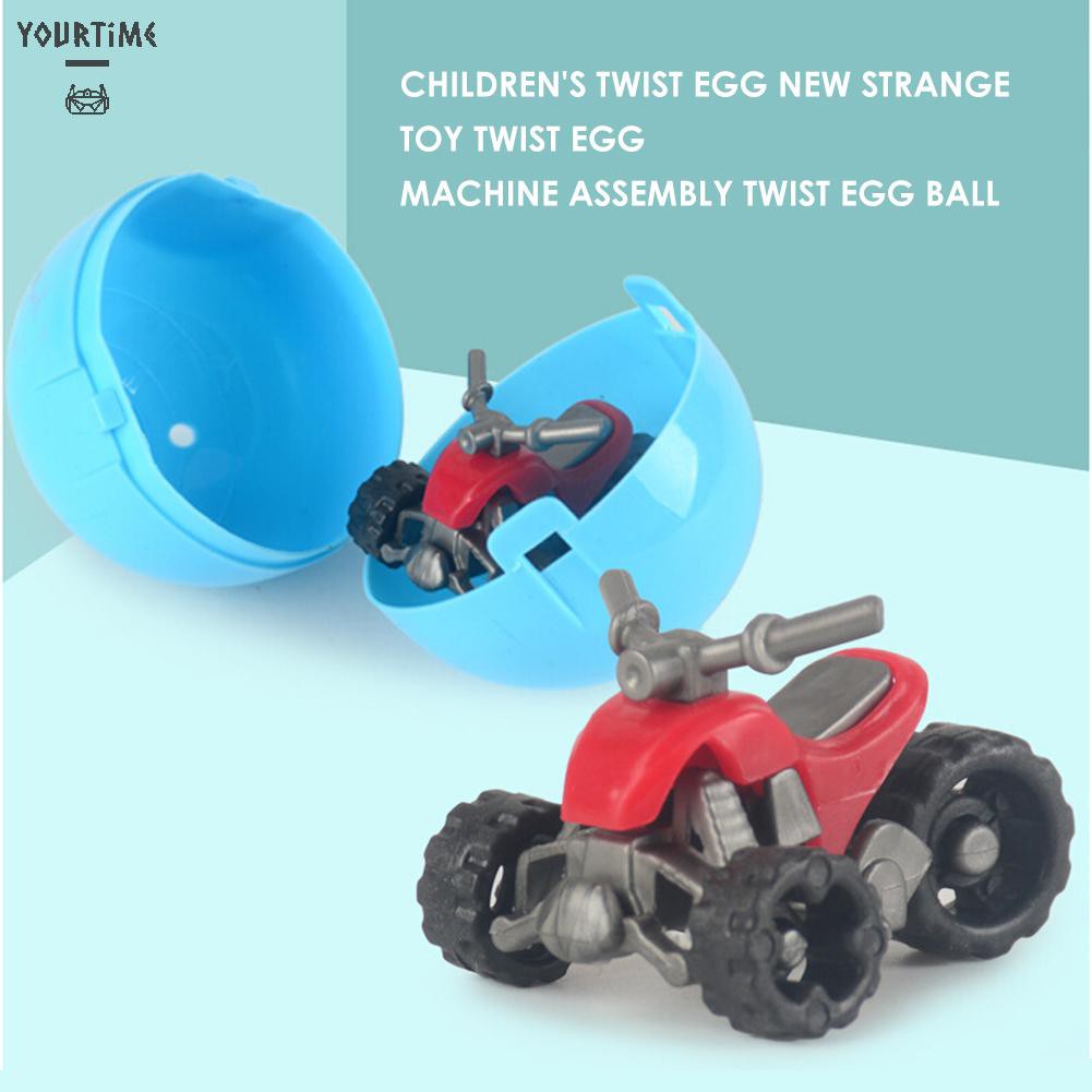 Đồ chơi Children Twist Egg Fancy Toy Plastic Capsules Ball Assembly Action Figure