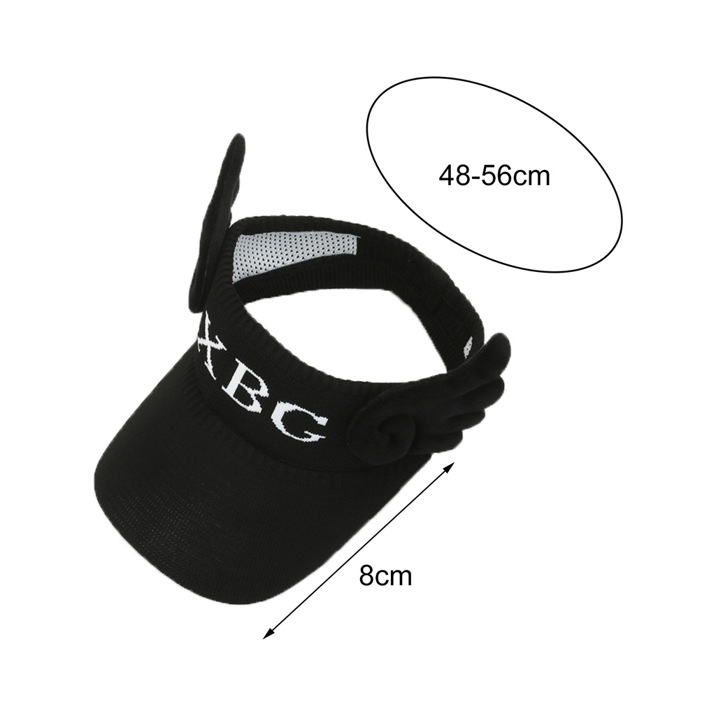 Mũ Dệt Kim Hở Chóp Thoáng Khí Đính Cánh Thiên Thần Thời Trang Mùa Hè