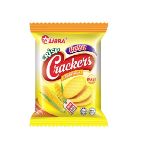 Bánh Cracker Bắp Giòn Corn Crisp LIBRA Túi 230g