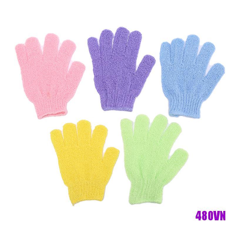 Set 5 Đôi Găng tay đi tắm Tẩy Tế Bào Chết Mát Xa Chăm Sóc Da