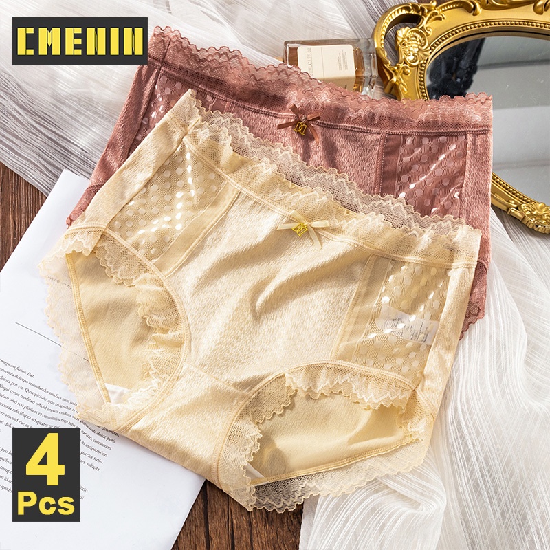 Bộ 4 Quần Lót Ren Quyến Rũ Dành Cho Nữ MM2425