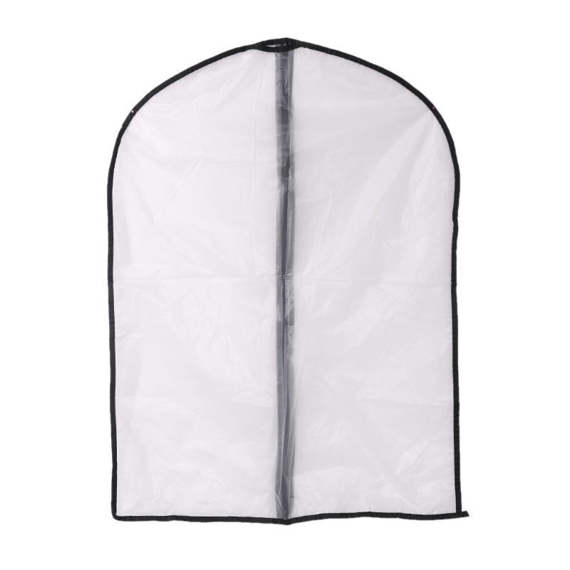 HO Transparent Garment Bag Suit Dress Overcoat Clothes Dustproof PEVA Cover Zipper