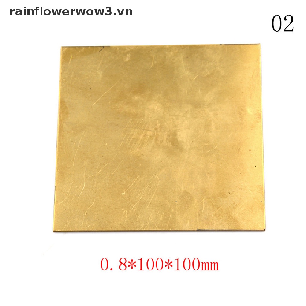 Tấm Đồng Lá 0.5mm / 0.8mm / 1mm / 2mm 100X100mm