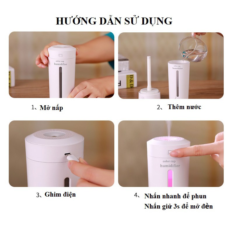 Máy Xông Tinh Dầu Kiêm Đèn Ngủ Đa Năng HOT
