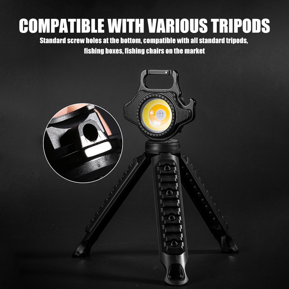 ✨Đèn Pin✨Đèn Led COB Mini Siêu Sáng 3 Chế Độ Ánh Sáng Trắng Vàng/ Đỏ Mang Đi Cắm Trại Tiện Dụng