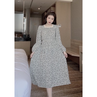 Đầm bầu thời trang thiết kế dài tay MB194 chất lụa hàn freesize từ 45 đến 70kg