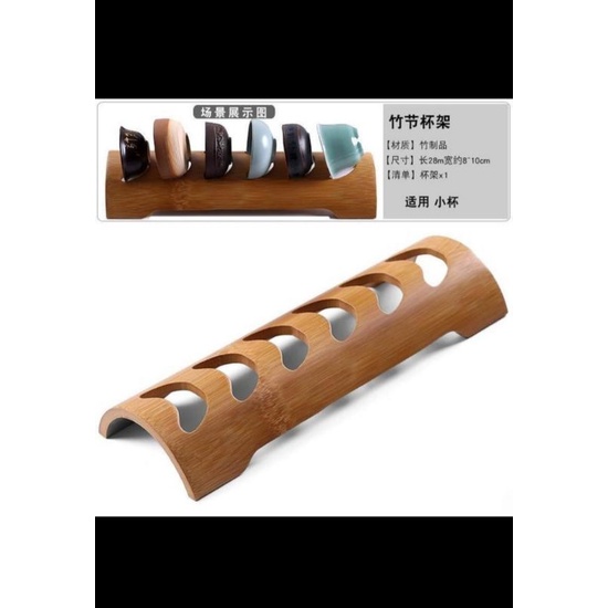 Gác ly tách trà bằng tre cao cấp rất đẹp và tinh xảo