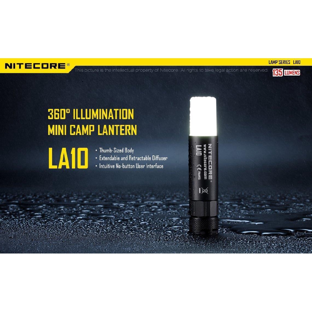 Đèn pin LED Nitecore LA10 135 Lumen 1xAA