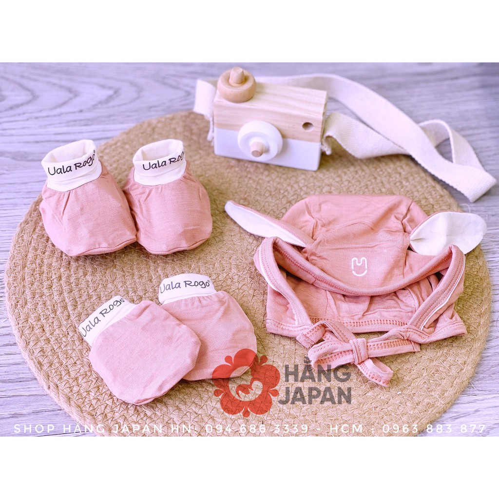 Bộ Bao Tay &amp; Bao Chân Uala &amp; Rogo Vải Petit  8217