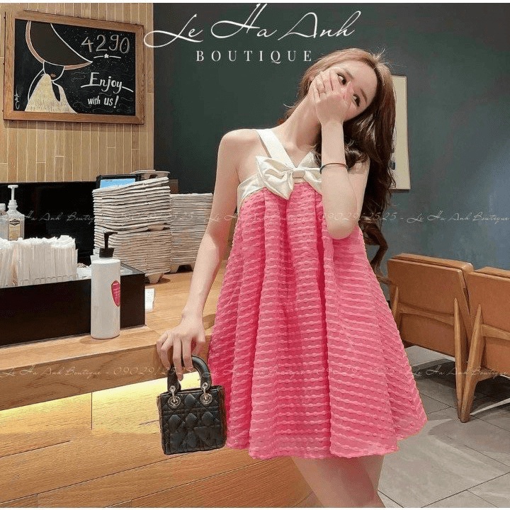 Đầm baby doll siêu xinh hottrend mùa hè thời trang phong cách Hàn Quốc ,Tiểu Thư CHO CÁC BẠN TRẺ NYNA STORE