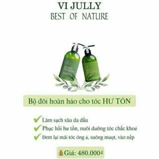 Bộ Dầu Gội Đầu Vi Jully Trị Rụng Tóc Kích Mọc Tóc, Phục Hồi Tóc Hư Tổn,