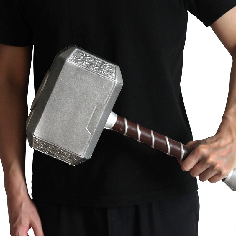 Búa Của Thần Sấm Thor Bằng Chất Liệu PU Siêu Bền Tỉ Lệ 1:1