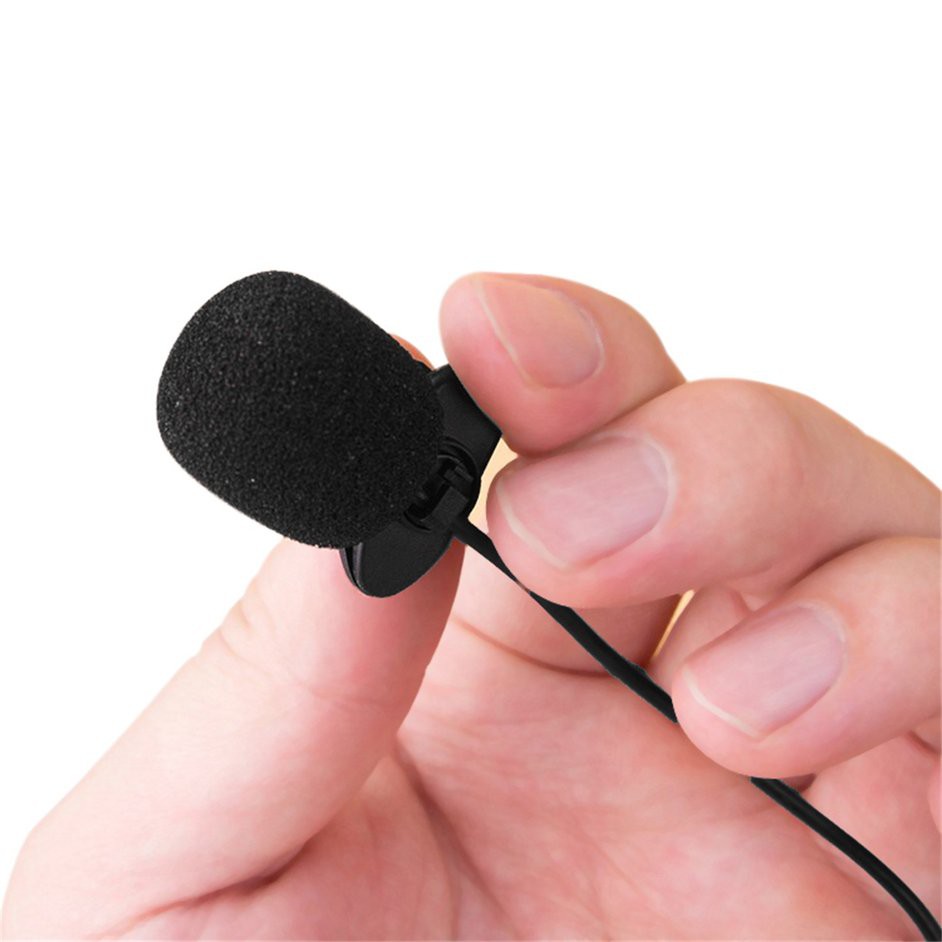 Micro Mini Jack 3.5mm Cho Giảng Dạy Studio Speech Mic Microphone with Clip micrô