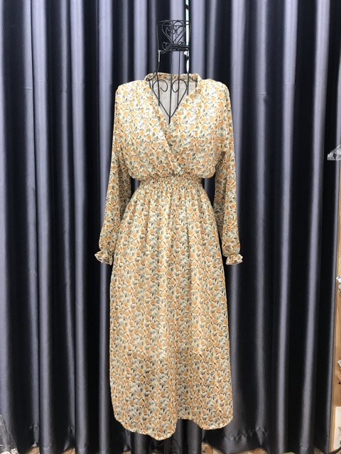 ĐẦM MAXI CỔ TIM ĐẮP CHÉO TAY DÀI (nhiều màu, Khách đặt hàng ib shop check hàng còn-hết nhé | BigBuy360 - bigbuy360.vn