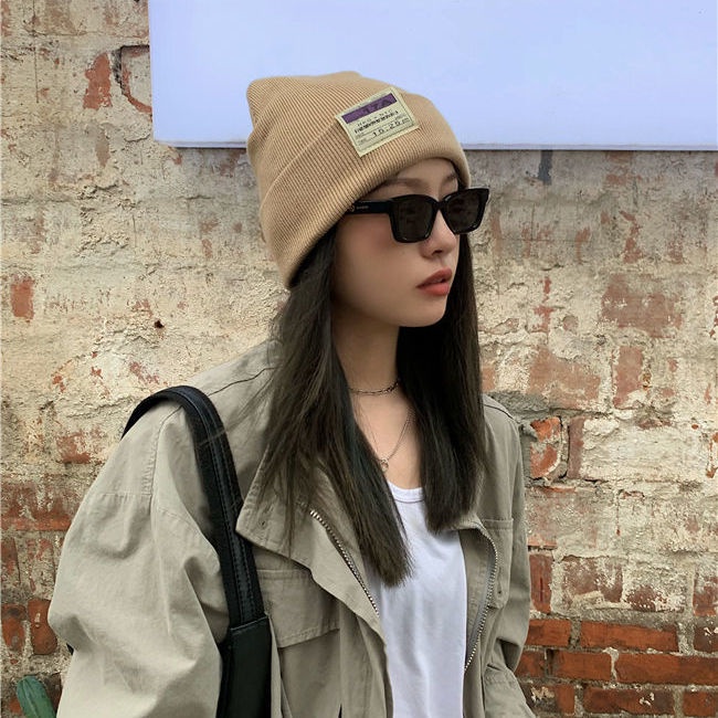 Mũ len giữ ấm bảo vệ tai màu sắc kẹo ngọt phong cách thời trang nhật bản