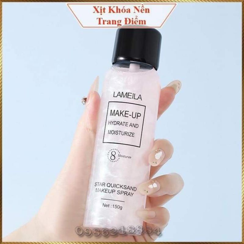 Xịt Khoá Kiêm Xịt Khoáng 8 Lớp Dưỡng Makeup Lameila 150g | BigBuy360 - bigbuy360.vn