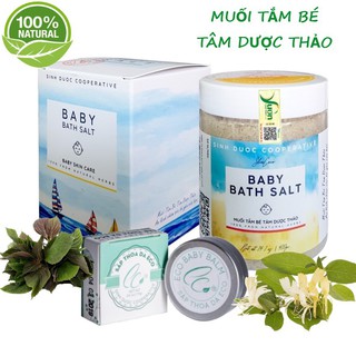 (HOT quà tặng) Muối tắm bé Tâm Dược Thảo 400g và tặng kèm 01 hộp Cao thoa thảo dược ECO 17g cao thoa da dành cho trẻ em