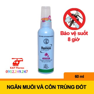 Xịt chống muỗi METHOLATUM REMOS dạng phun sương 60ml