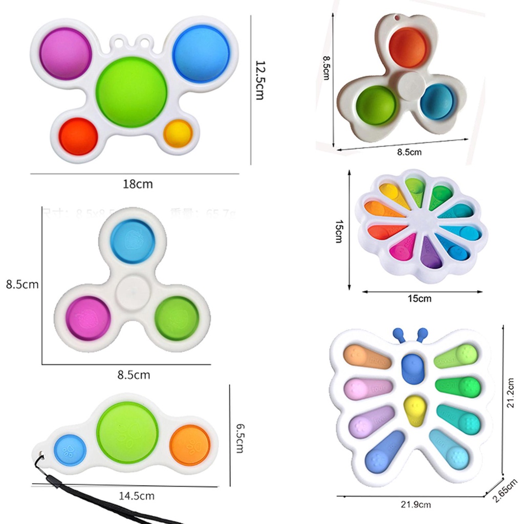 Layor1 Con Quay Đồ Chơi Fidget Spinner Đơn Giản Vui Nhộn Pop Móc Khóa