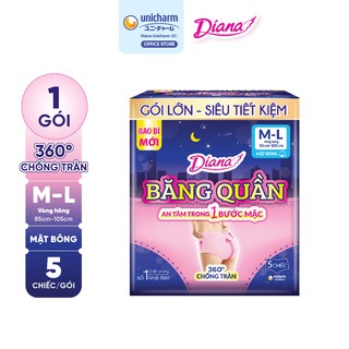 Băng đêm dạng quần Diana size M-L 5 chiếc/gói