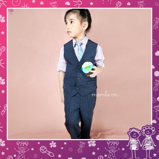Set bộ Vest bé trai 4 món Gile MamLa