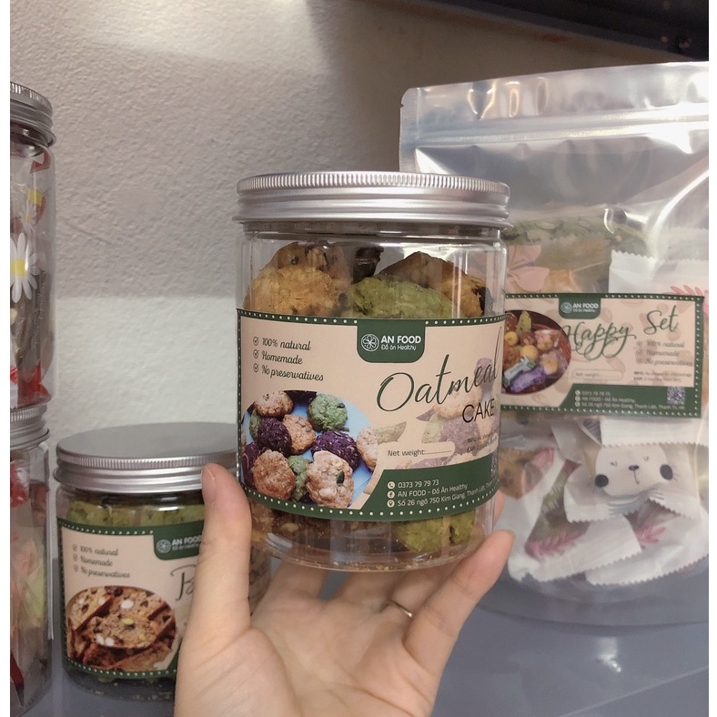 03 Chiếc Bánh Cookies YẾN MẠCH dinh dưỡng dành cho người Giản Cân ,Ăn Kiêng và Mẹ Bầu