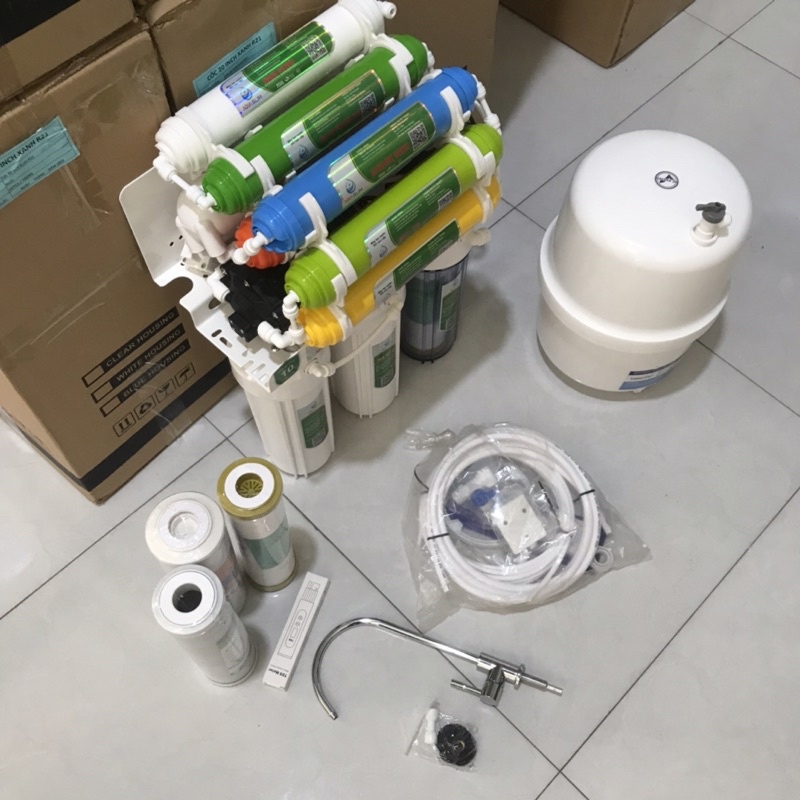 máy lọc nước ro không vỏ tủ AQUA 10 cấp lọc . tặng 3 quả lọc 123  - có giá sỉ