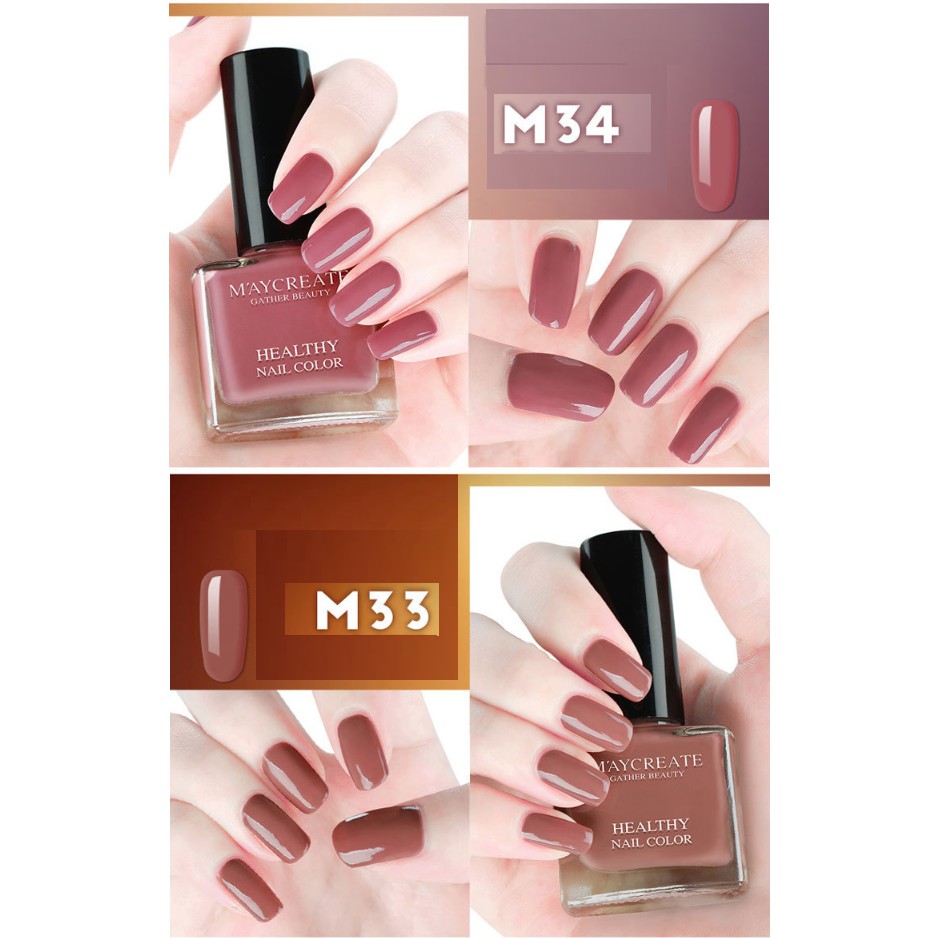 Sơn Móng Tay Maycreate Healthy Nail Color Hàng Nội Địa Trung