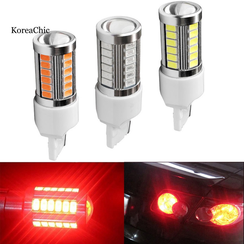 Set 2 Đèn Led Xi Nhan Xe Ô Tô 3157 5630 33-smd 900 Lumen Dc12v