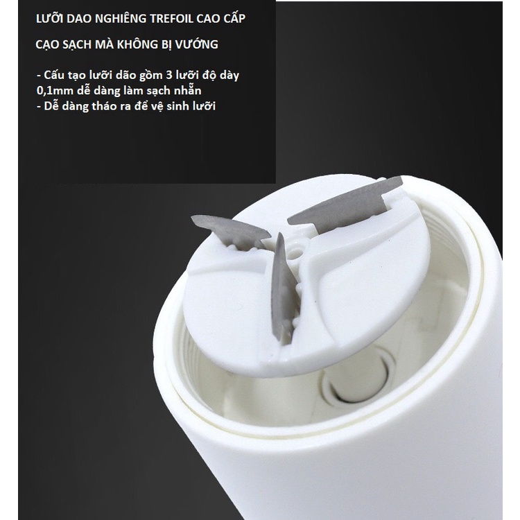 Máy Cạo Râu Nam Mini Bỏ Túi SH-588, Máy Cạo Râu 3 Lưỡi Nhỏ Gọn, Cạo Khô Ướt Không Trầy Xước - TR480