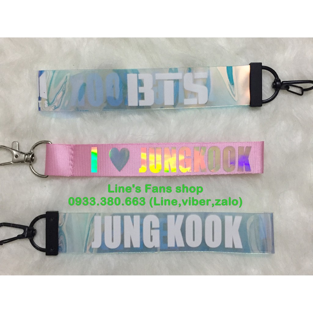 [MUA 1 TẶNG 1] Dây strap BTS holo (KM tặng Sticker & hình xăm BT21 BTS)