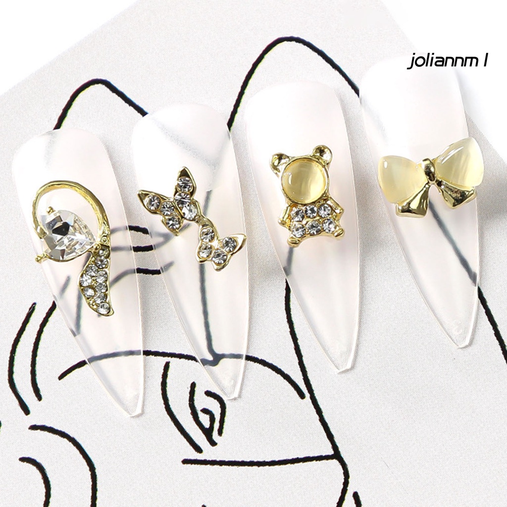 10 Phụ kiện trang trí móng tay làm từ hợp kim không phai phong cách vintage độc đáo