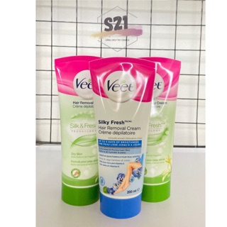 [Bản Canada] Kem Tẩy Lông Cho Da Nhạy Cảm Veet Silky Fresh 200ml